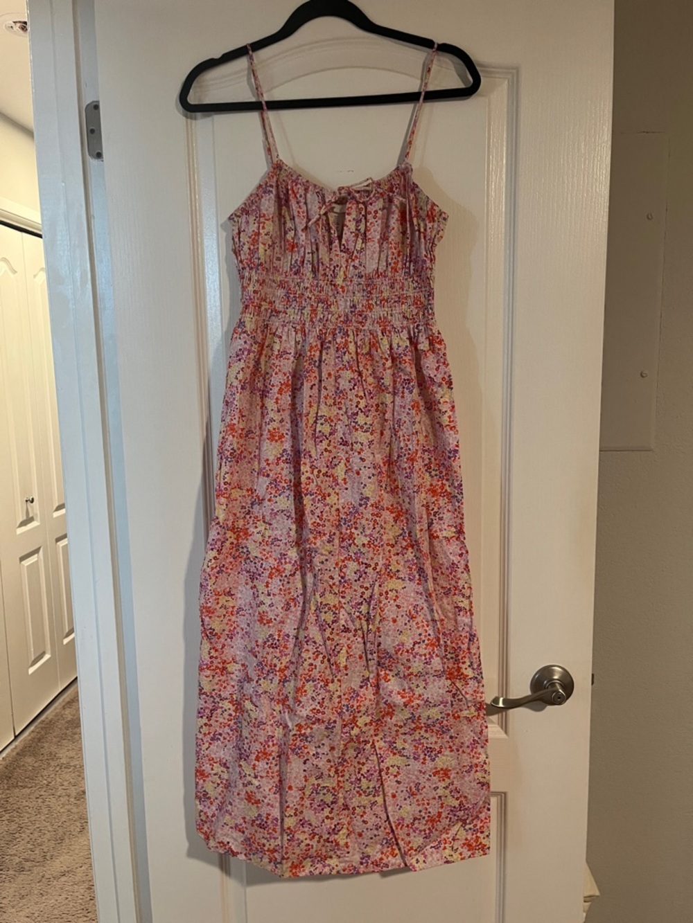 H&M Pink Floral Midi Sundress